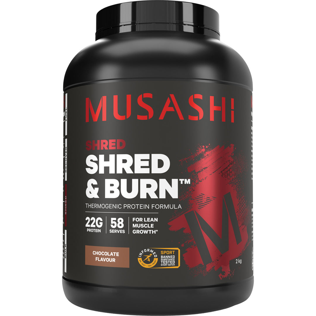 Musashi Shred &amp; Burn Chocolate Milkshake Flavour 2kg