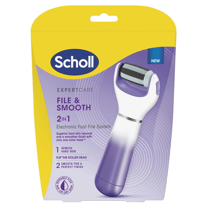 Scholl Expert Care 2 in 1 Electronic Foot File System