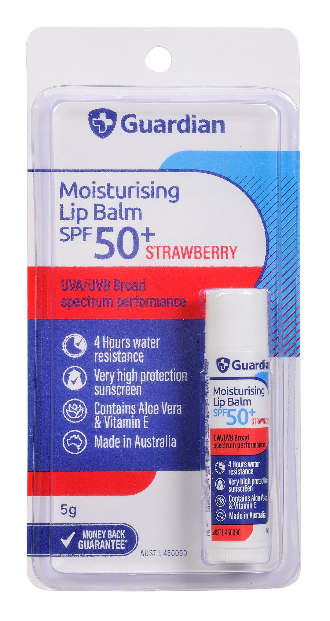 Guardian Lip Balm SPF50+ 5gm Strawberry