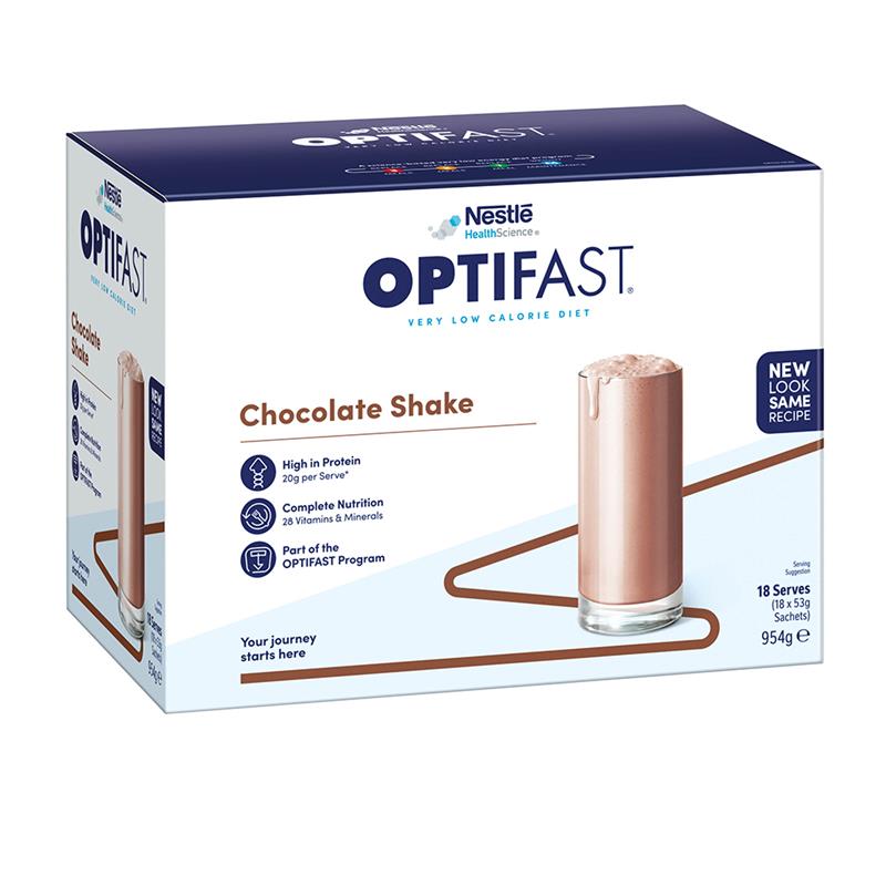 Optifast VLCD Shake Chocolate 18 x 53g