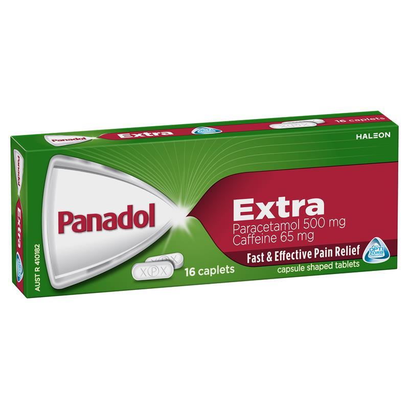 Panadol Extra Optizorb 500/65Mg Caplets 16