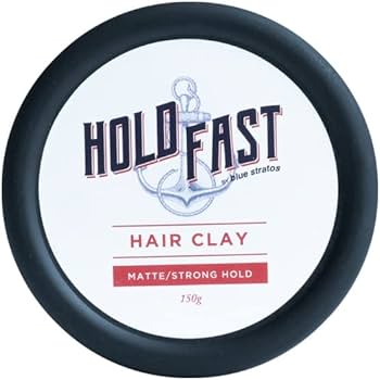 Blue Stratos Hold Fast Hair Clay 150g Jar