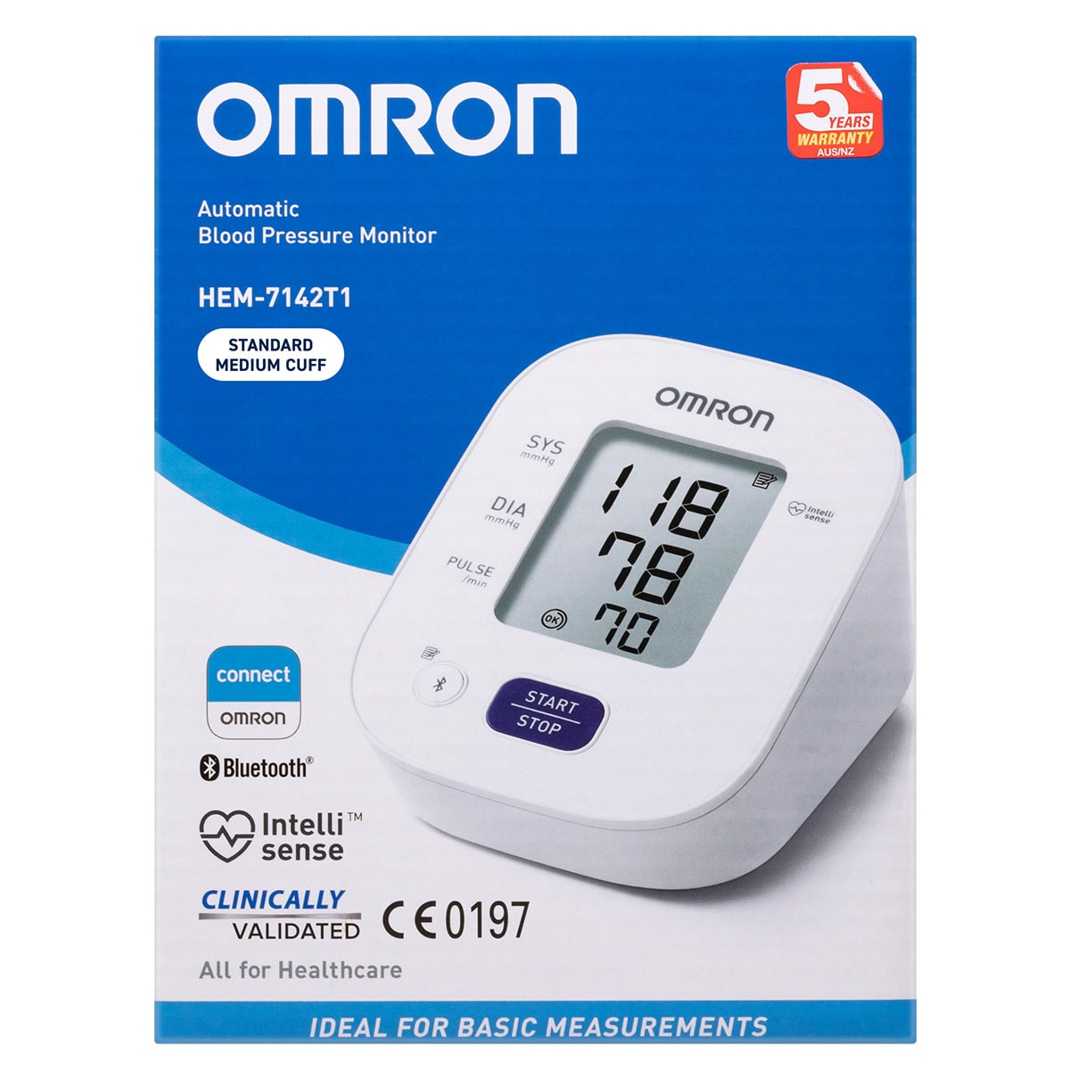 Omron HV-F128 Electronic Nerve Stimulator – TENS Therapy With LCD Screen