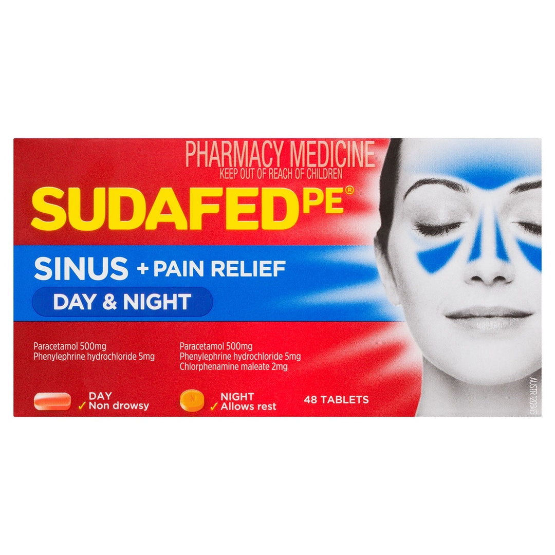 Sudafed PE Sinus Day & Night Tablets 48