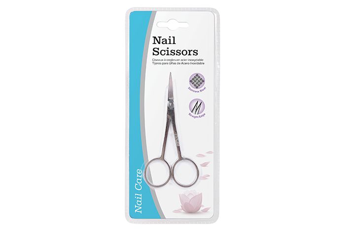Straight Cuticle Nail Scissors - 10cm (Stainless Steel)