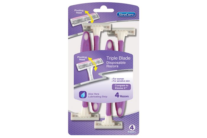 XtraCare For Women Triple Blade Razors Pack of 4 (For Sensitive Skin)