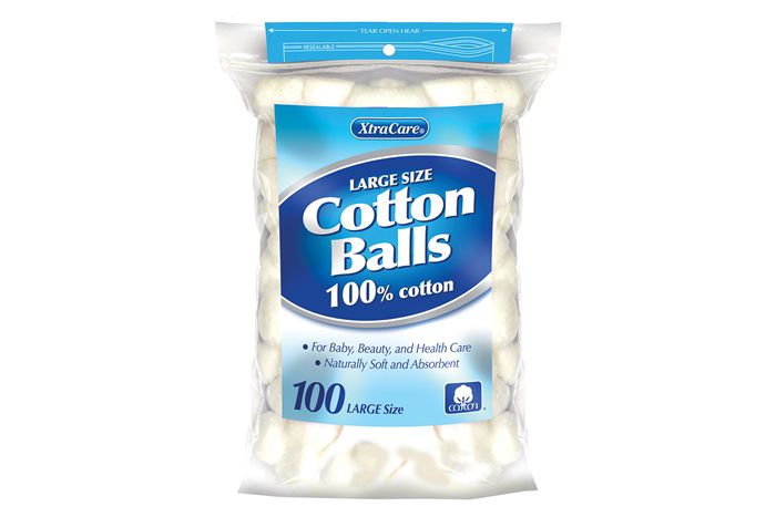XtraCare 100% Cotton Balls Pack of 100 (Large)