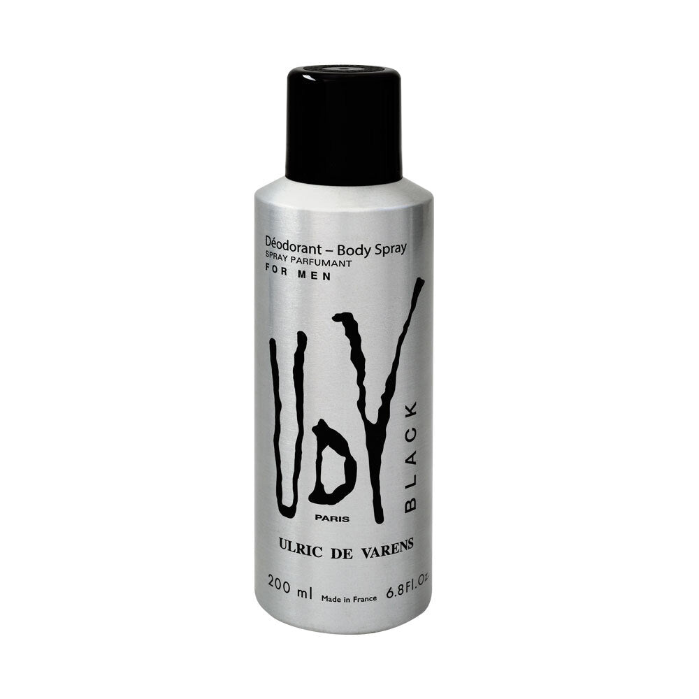 Ulric De Varens Deodorant Body Spray 200ml Black
