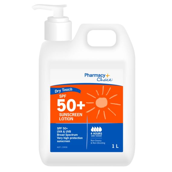 Pharmacy Choice Dry Touch Sunscreen SPF 50+ 泵 1 升