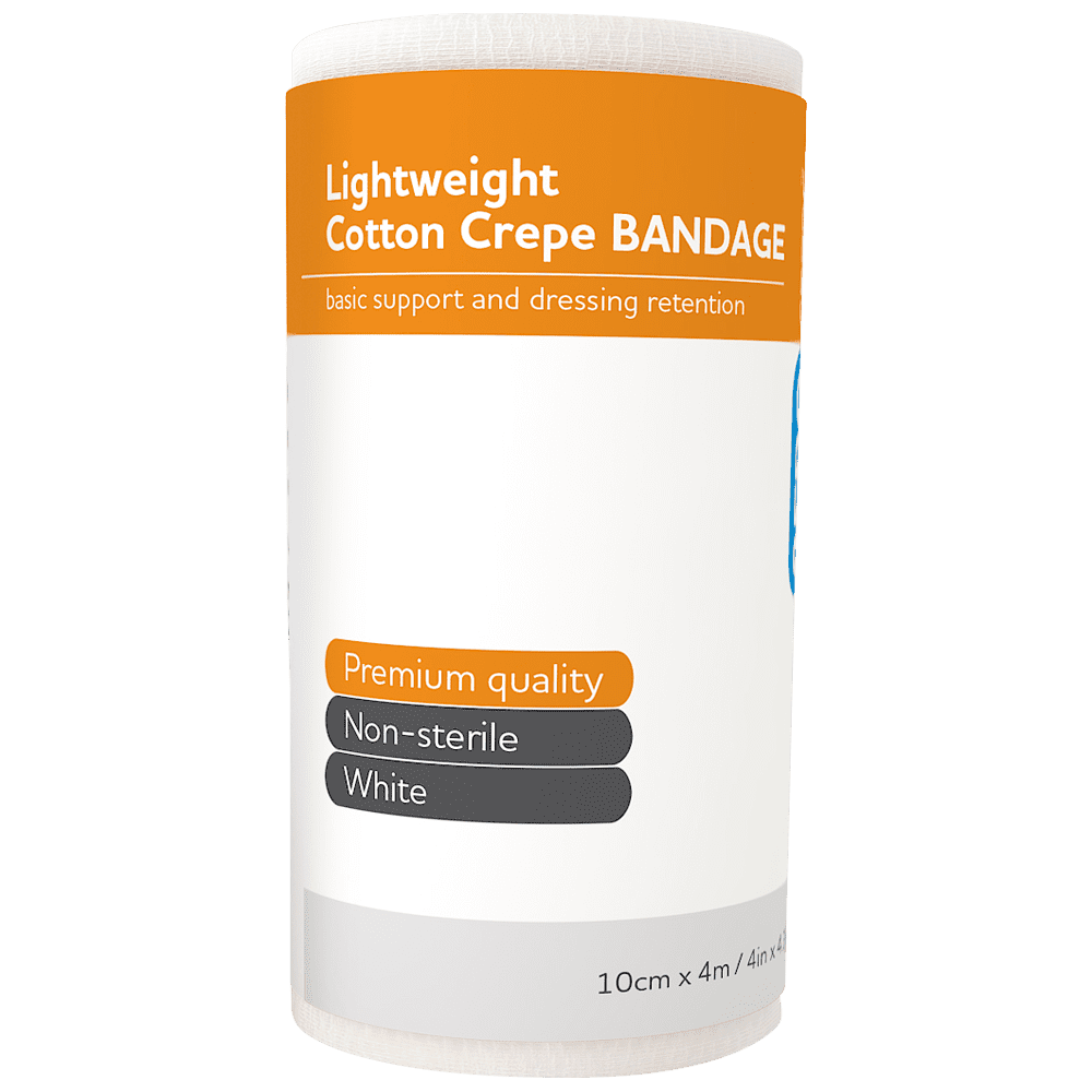 AEROCREPE Light Cotton Crepe Bandage 10cm x 4M Wrap
