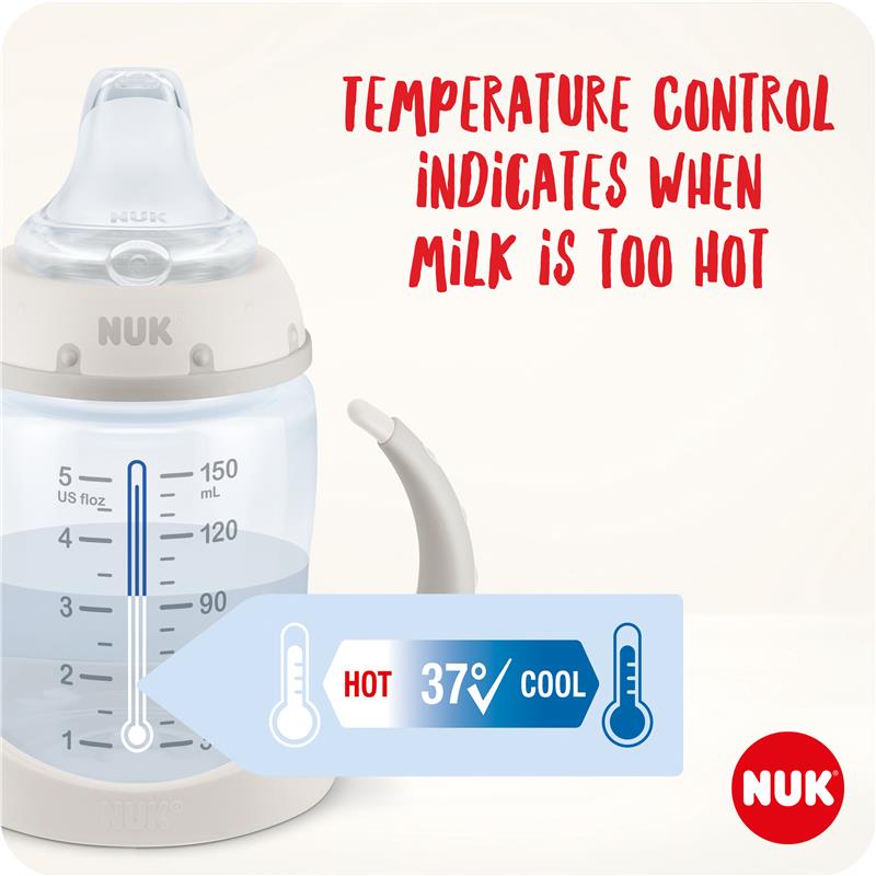 Nuk First Choice+ Mickey Learner Bottle with Temperature Control 6-18 Months 150ml Assorted