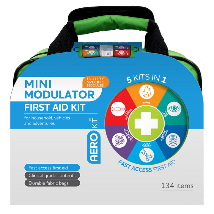 AEROKIT 3 Series Modular Mini Softpack First Aid Kit 25 x 15 x 21.5cm kit