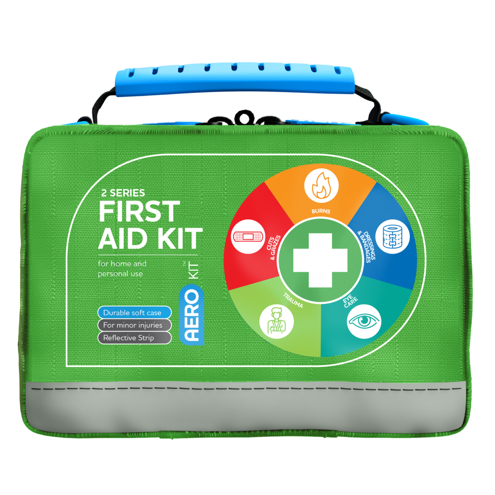 AEROKIT 2 Series First Aid Kit Softpack Green kit