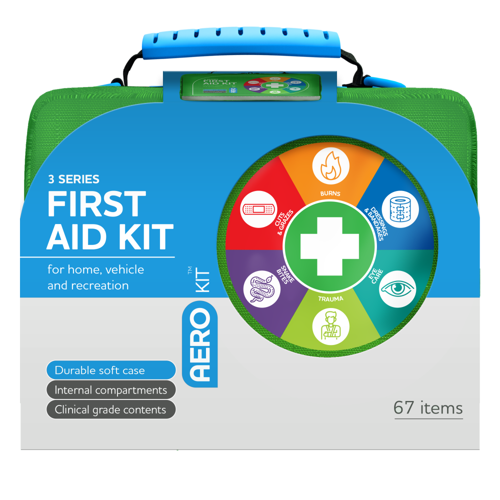 AEROKIT 3 Series First Aid Kit Softpack Green kit