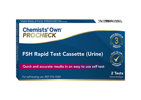 Chemist's Own FSH Rapid Test 2 Pack