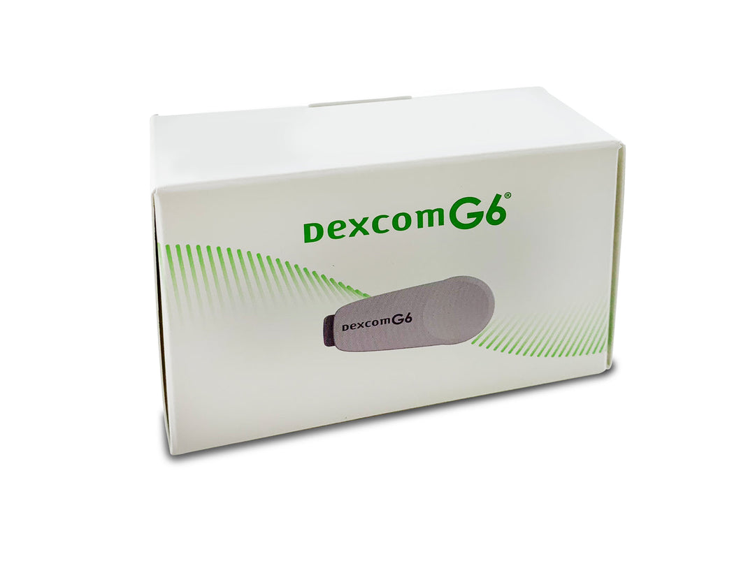 Box of dexcom G6 on a white background