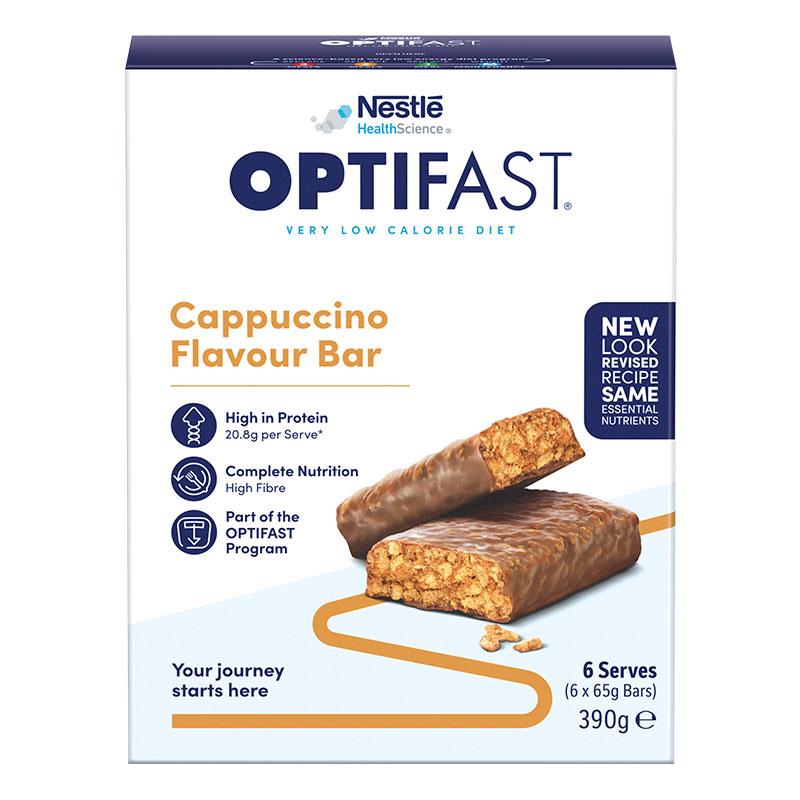 Optifast Vlcd Bars Cappuccino 6 x 65g