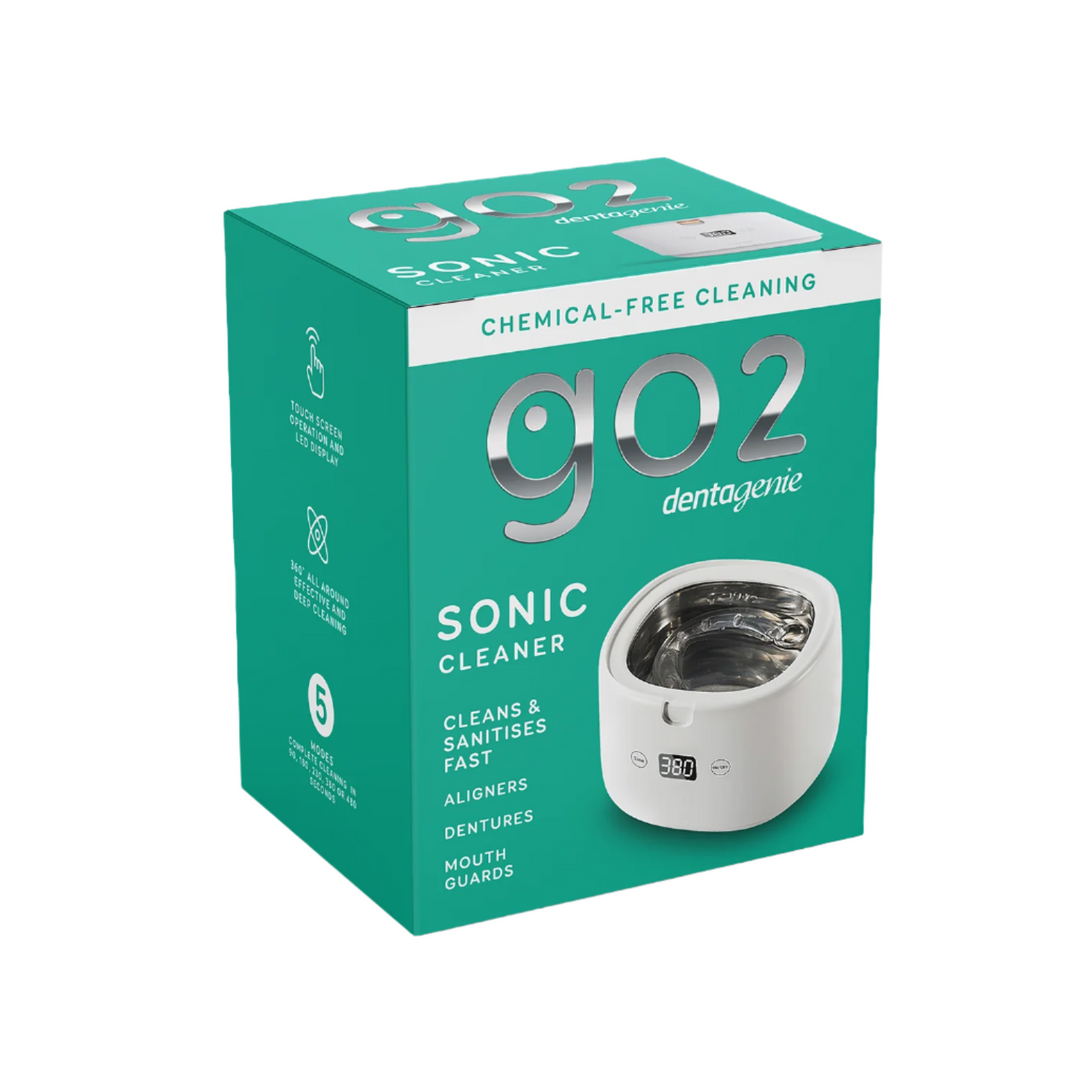 Gr2 Cleaner GO2 Dentagenie Sonic Cleaner - 360° Deep Cleaning & Sanitising