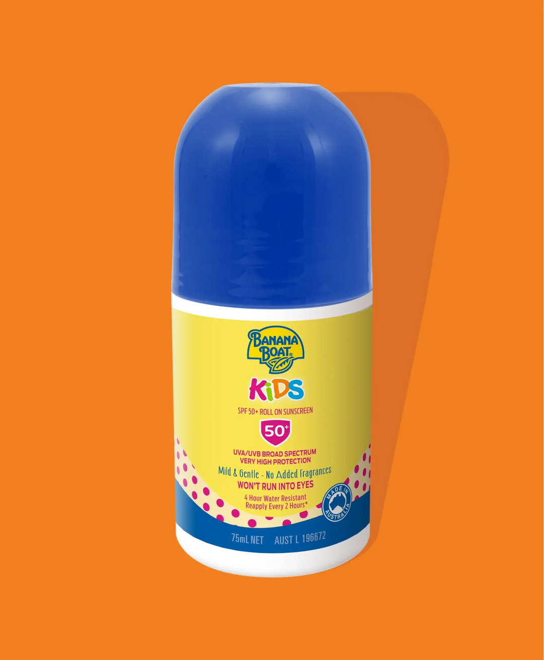 Banana Boat Kids Sunscreen Roll-On SPF50+ 75ML
