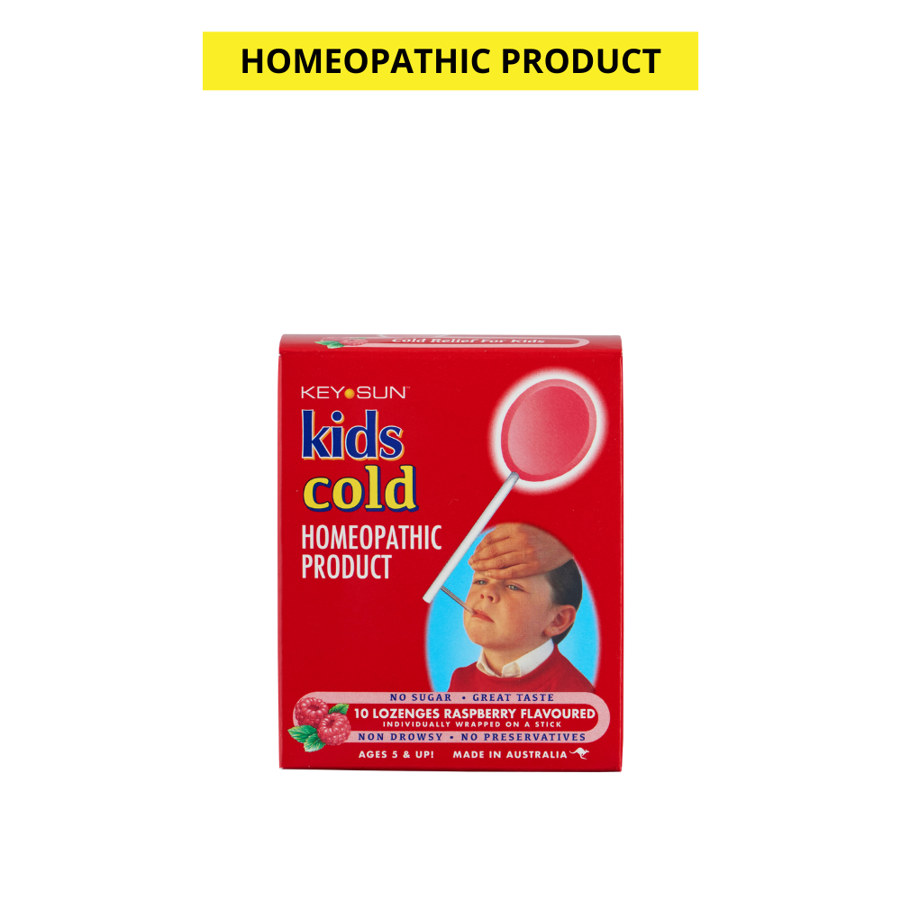Key Sun Kids Cold Raspberry Homeopathic Lozenges 10 Pack