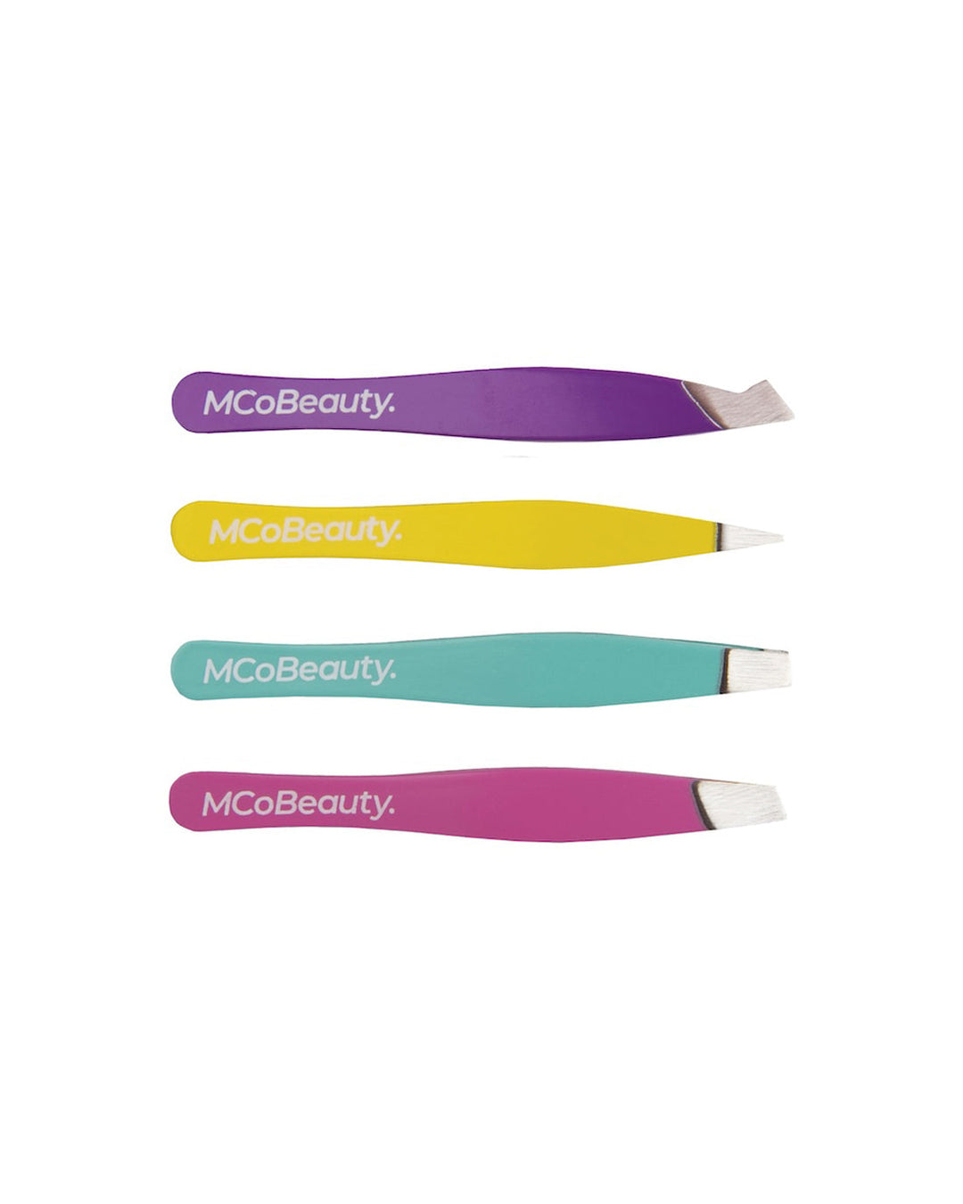 MCoBeauty Perfect Tweezers Professional 4 Pack Set