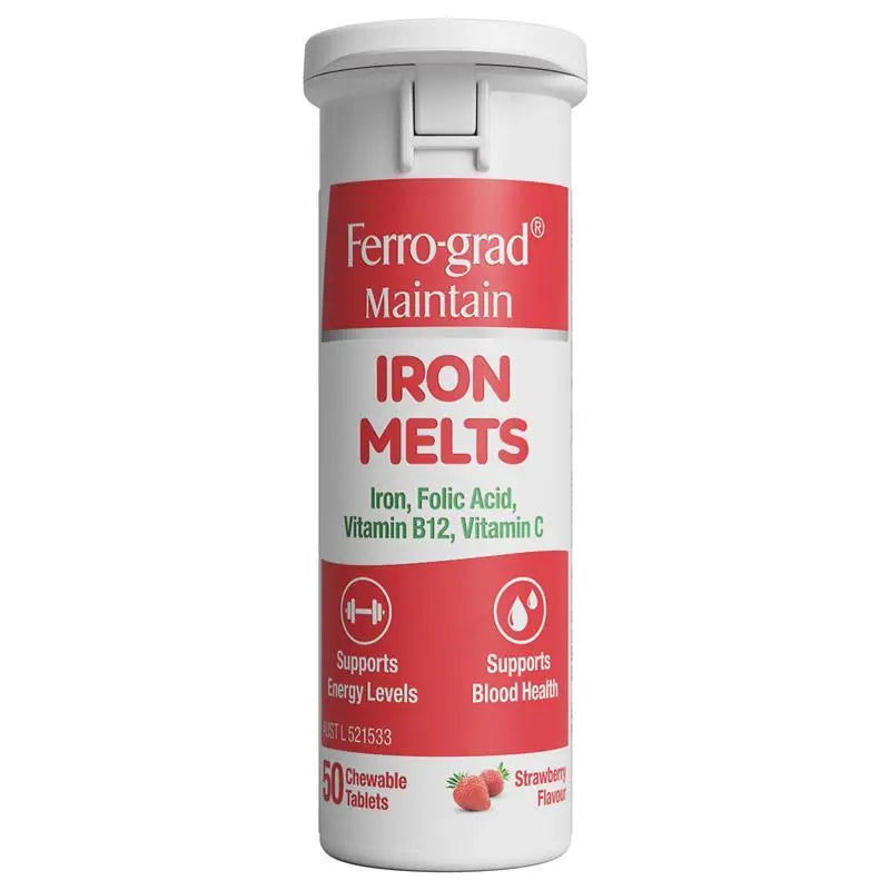 Ferro-Grad Iron Melts 50 Chewable Tablets