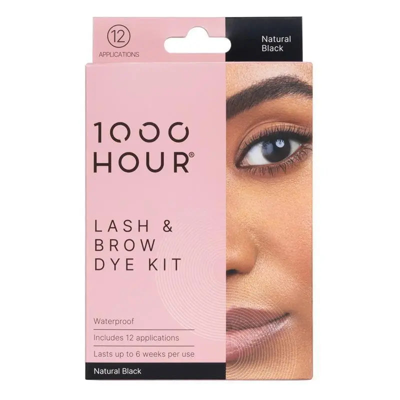 1000 Hour Eyelash &amp; Brow Dye Kit - Natural Black