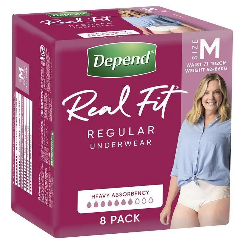 Depend Women Real Fit Underwear 8 Medium