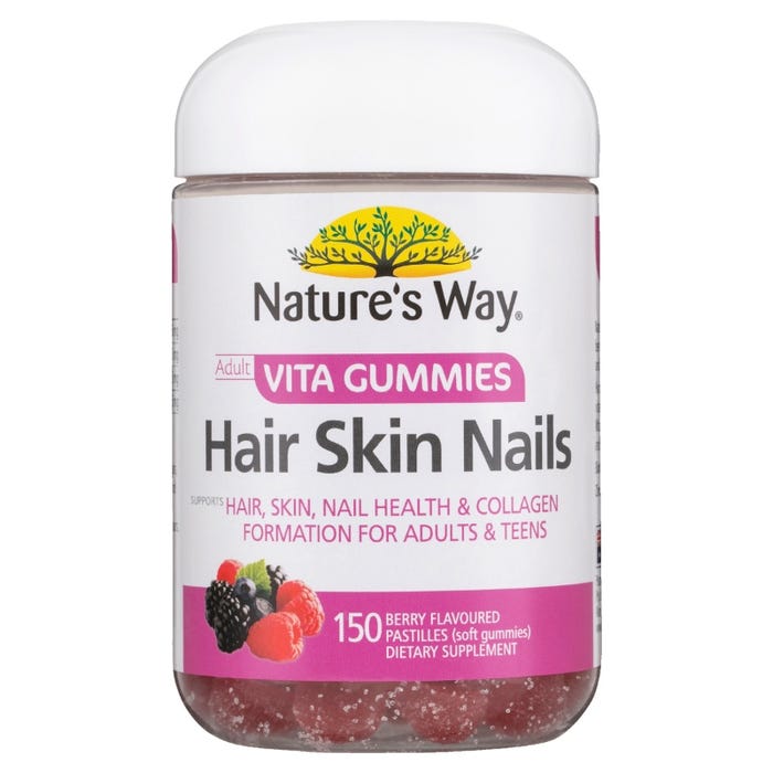Nature's Way Adult Gummies Hair Skin Nails - 150 Pack