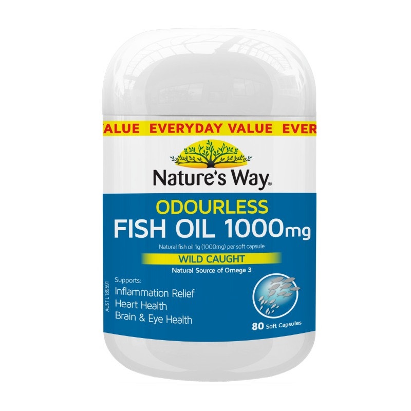 Nature's Way Odourless Fish Oil 1000mg 80s
