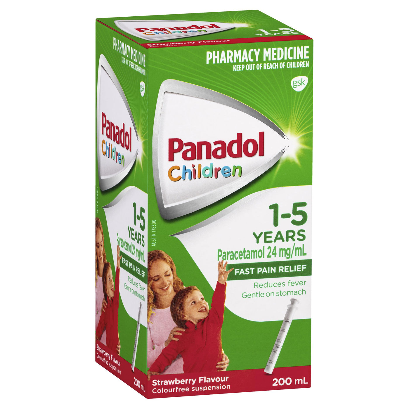 Panadol 儿童 1-5 岁草莓味 200ml