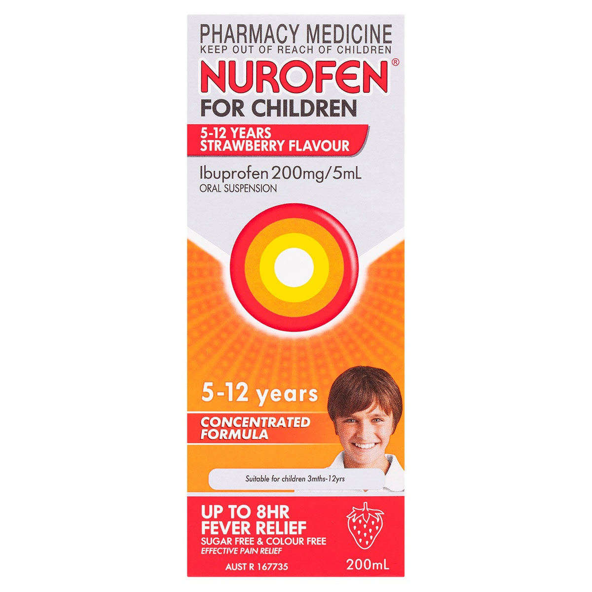 Nurofen for Children 5 - 12 Years 草莓 200ml