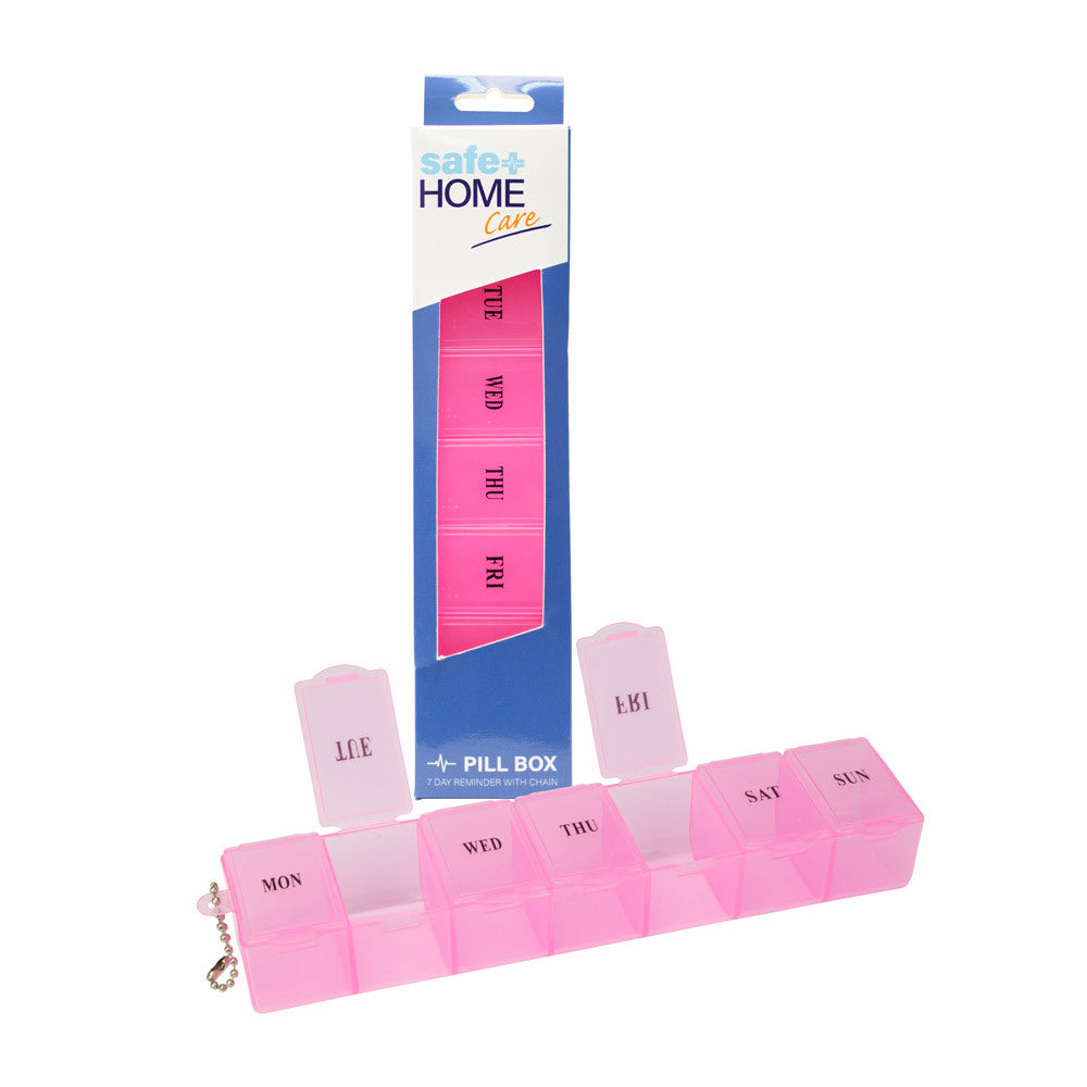 Safe Home Care Pill Box Organiser 7 Day 18.5 x 4 x 2.7cm
