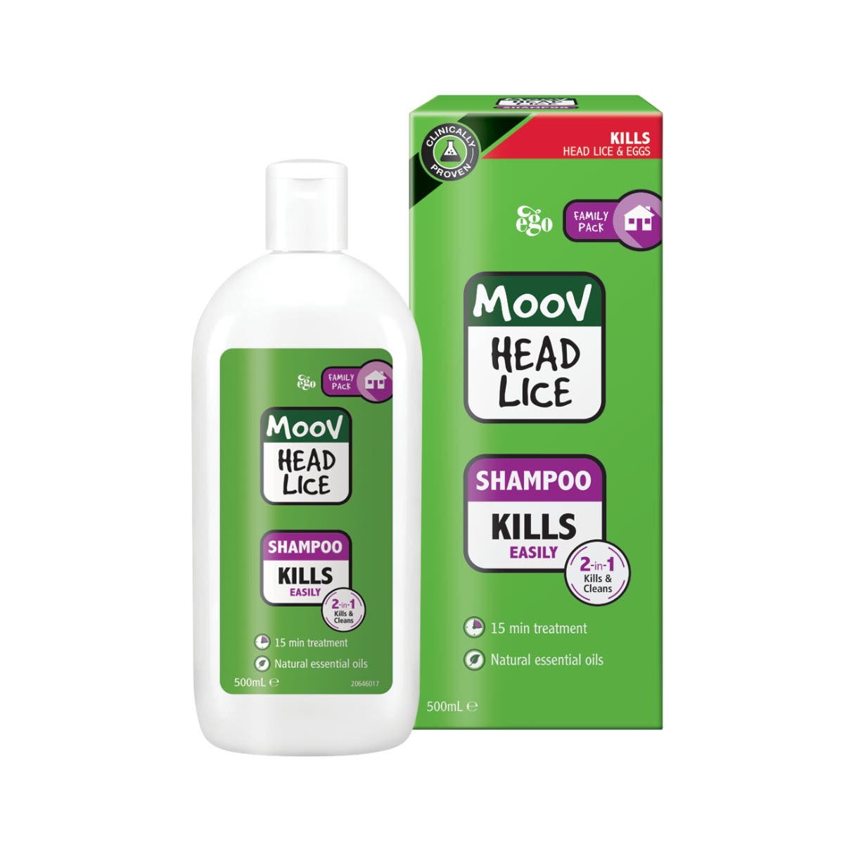 Ego Moov Head Lice Shampoo 500ml