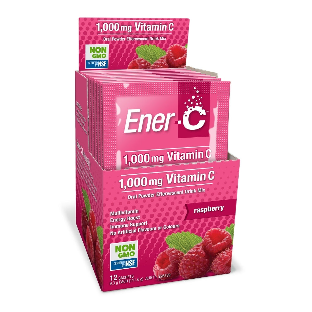 Ener-C 维生素 C 覆盆子 12 包