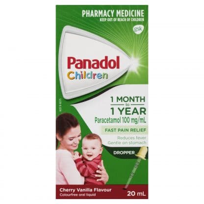 Panadol 儿童易剂量 1 个月至 1 岁 20mL