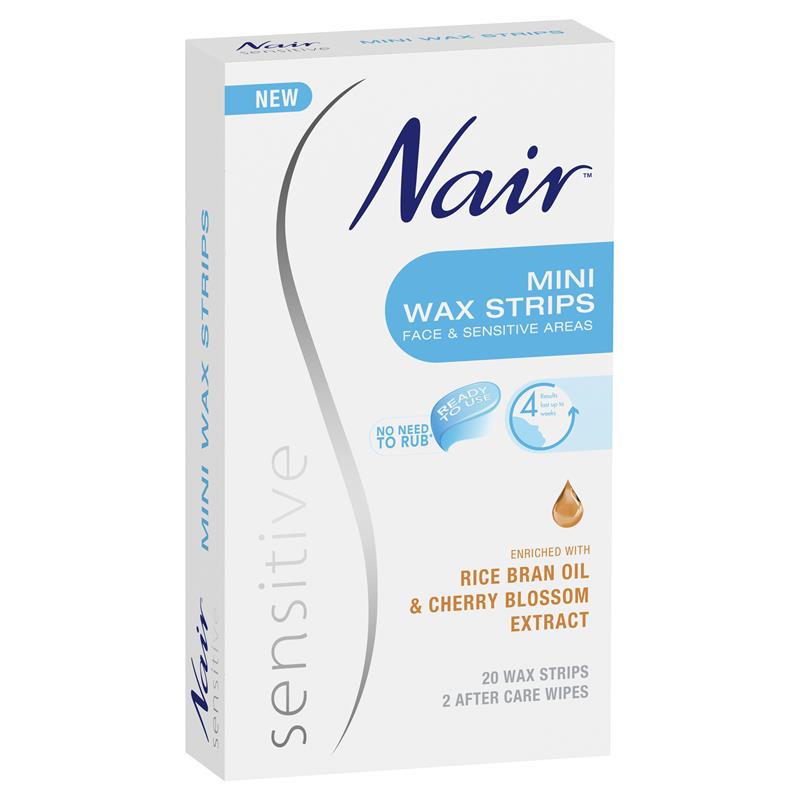 Nair Sensitive Mini Wax Strips 20 Pack