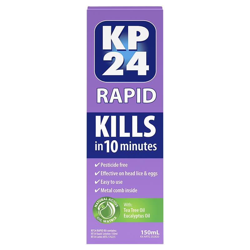 KP24 Rapid Head Lice Solution 150ml