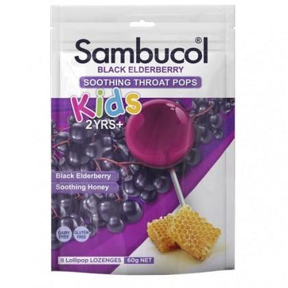 Sambucol Kids Soothing Throat Pops 8 Pack