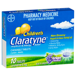 Claratyne Children's Grape 10 Chewable Tablets