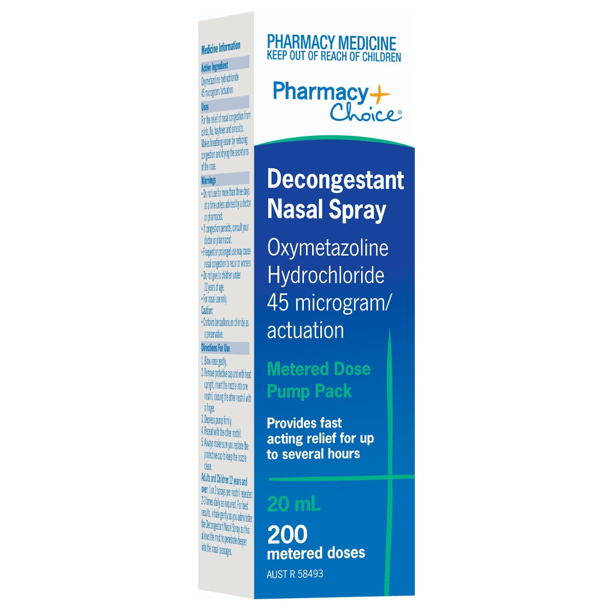 Pharmacy Choice Decongestant Nasal Spray 20ml