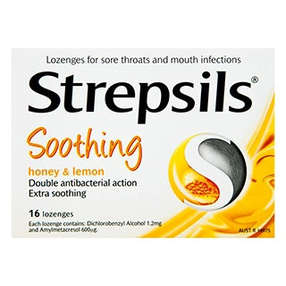 Strepsils 蜂蜜和柠檬含片 16 粒