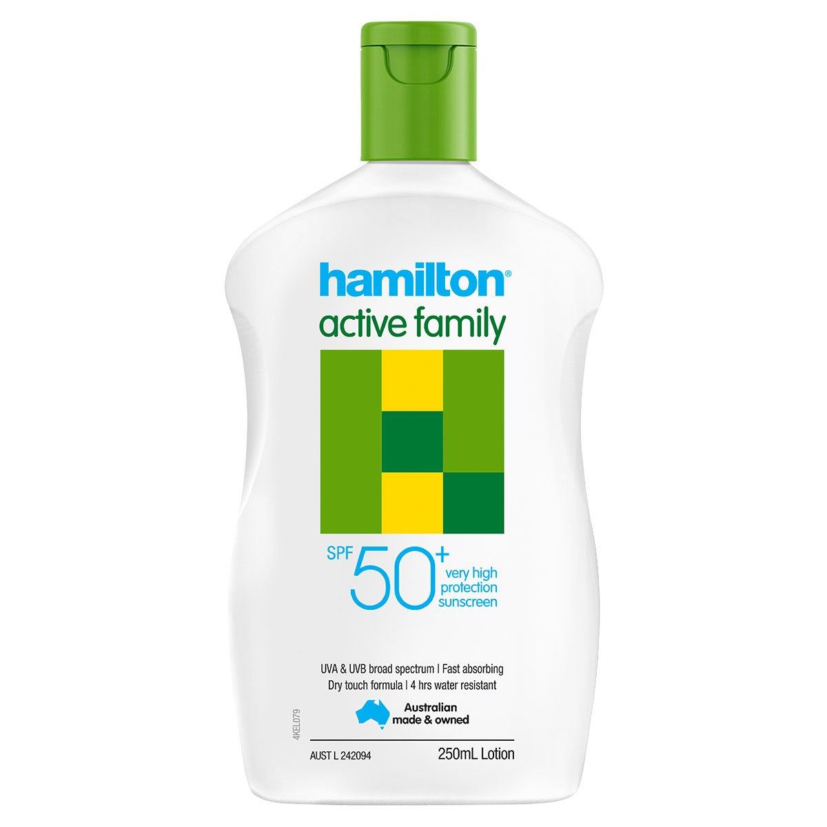 Hamilton Sun SPF 50+ 活性家庭乳液 250ml