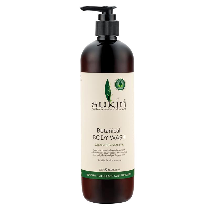 Sukin, Super Greens, Botanical Body Wash, Original Scent, 500 ml