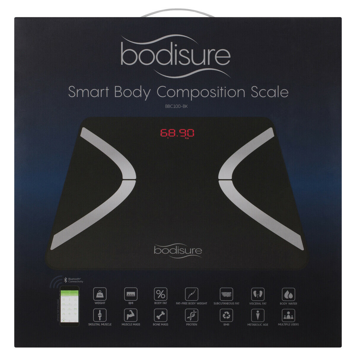 BodiSure BBC100 Smart Body Composition Scale Black