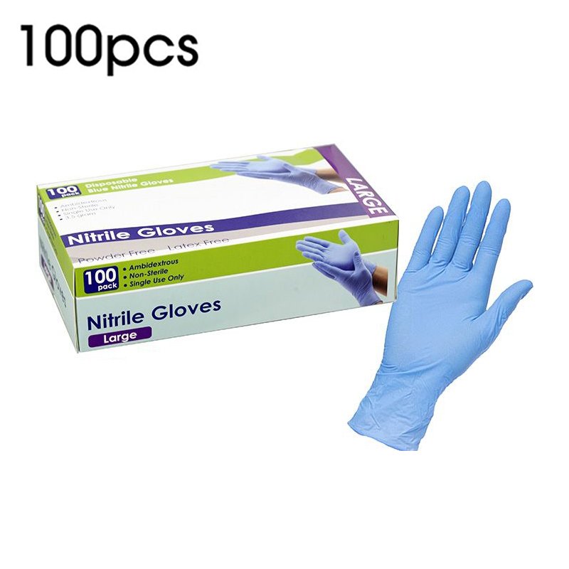 Powder Free Nitrile Gloves Pack of 100