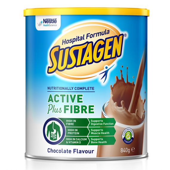 Sustagen Hospital Formula Active + Fibre Chocolate 840g