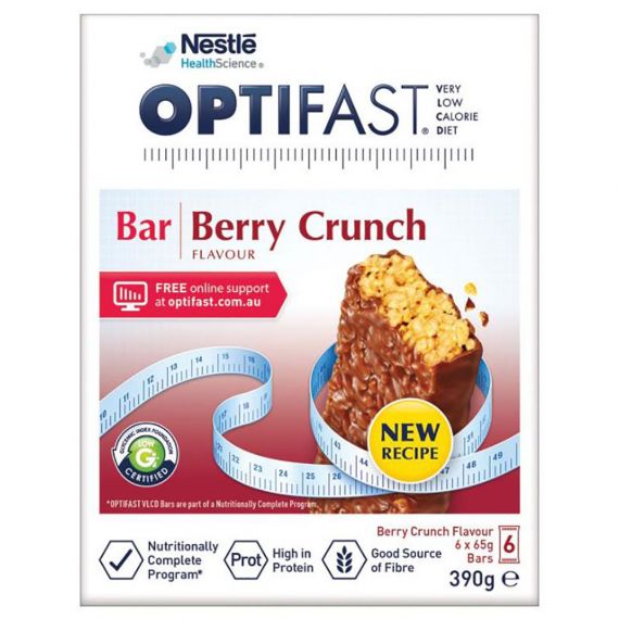 Optifast VLCD Bars Berry Crunch 6 Pack