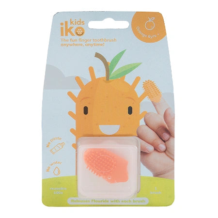 iKO 儿童手指牙刷橙色 1 支装