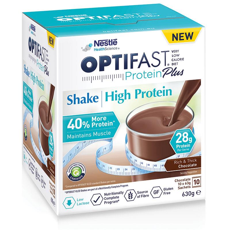 Optifast Protein Plus 巧克力奶昔 10 x 63 克
